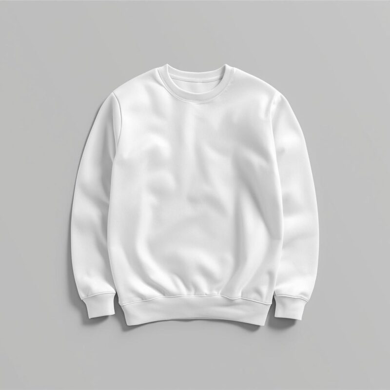 Polerón blanco de algodón para personalizar con vinilo textil